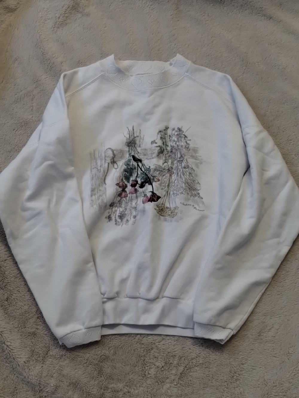 90's Northern Reflections White Crewneck Sweater